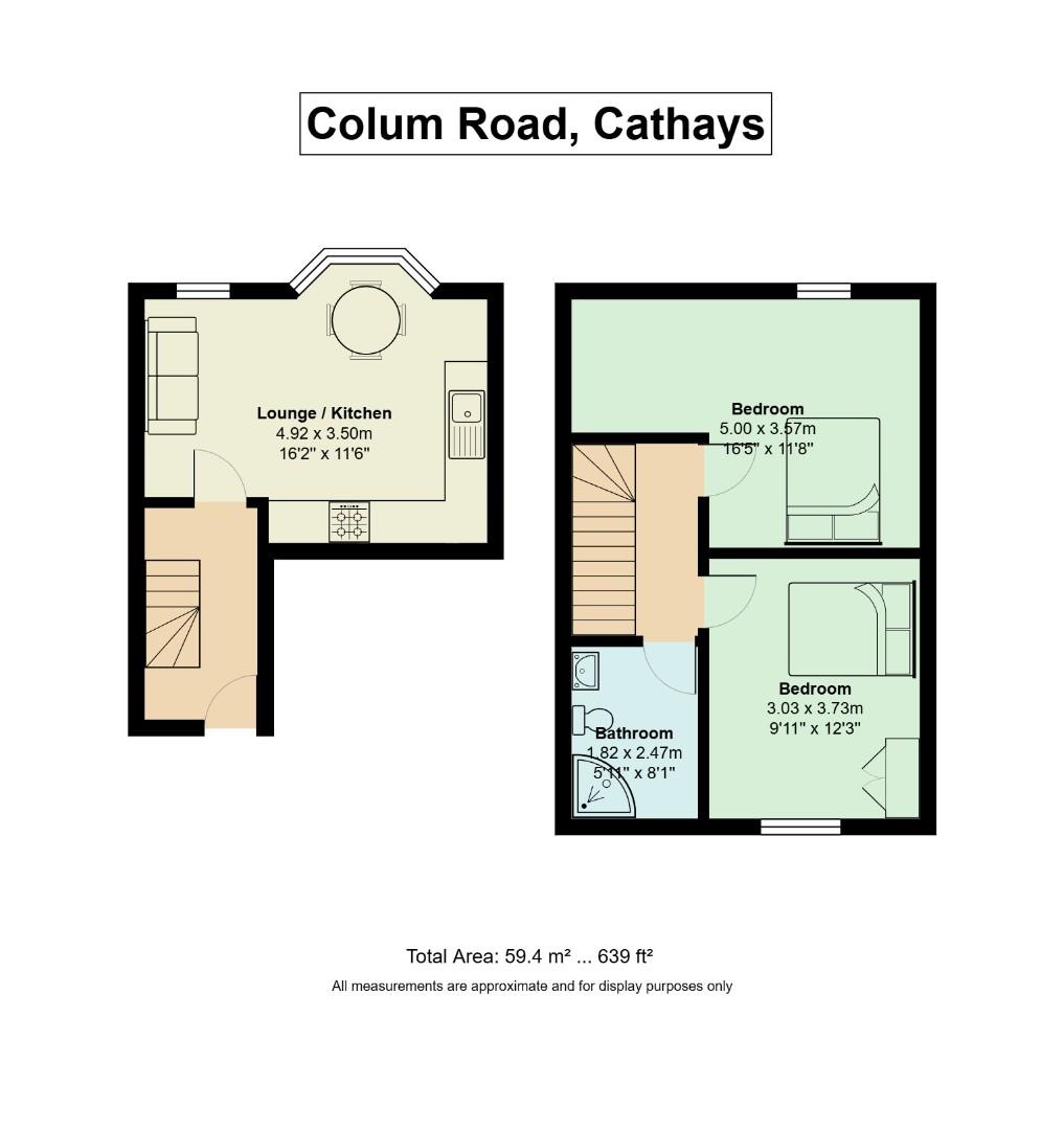 Floorplan for Colum Road, Cathays